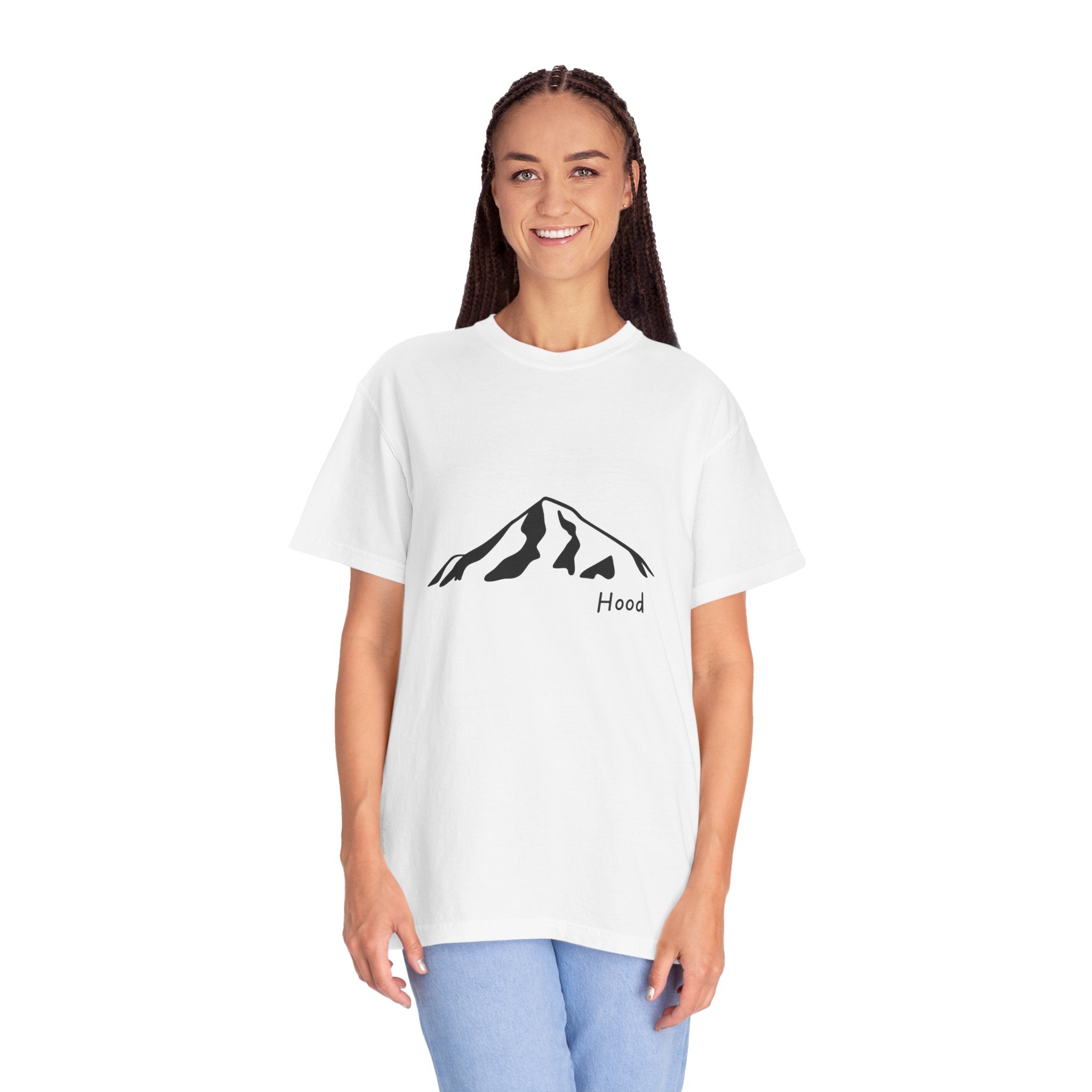 Mount Hood Cascade Mountains T-Shirt - Clean Line Mountain Graphic
