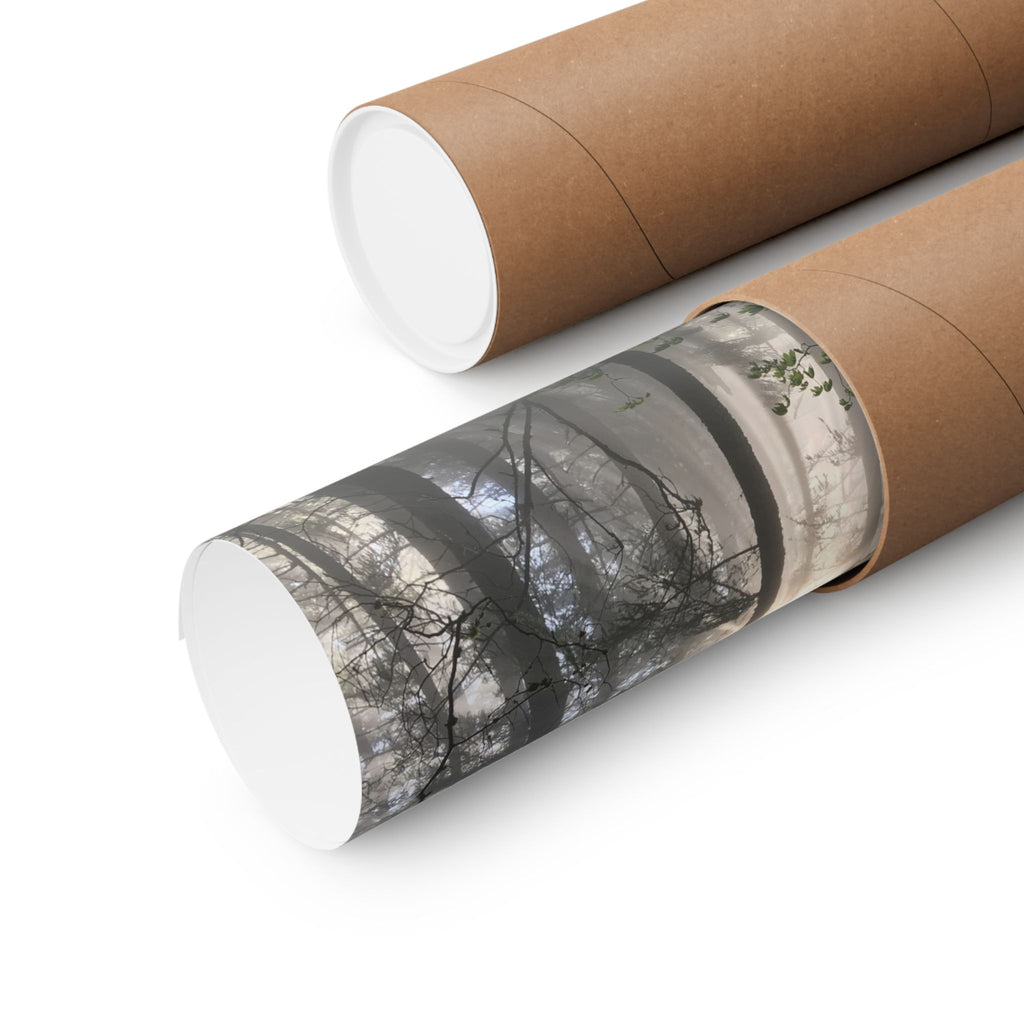 Forest Sunbeams Matte Poster — Vertical Nature Wall Art