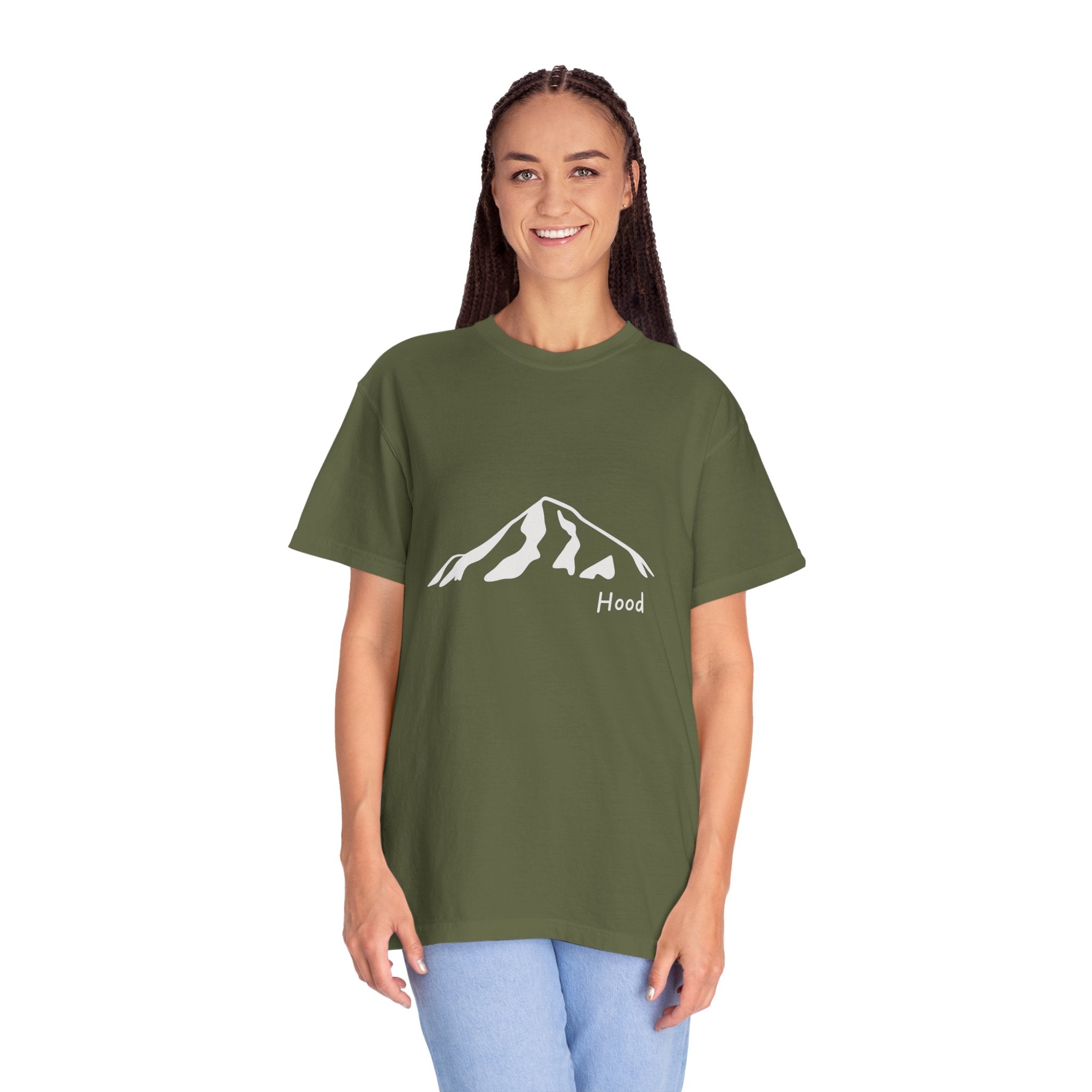 Mount Hood Cascade Mountains T-Shirt - Clean Line Mountain Graphic